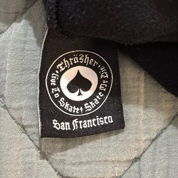 Thrasher Magazine Y2K Flame Hoodie Back Size M EUC - Picture 4 of 4